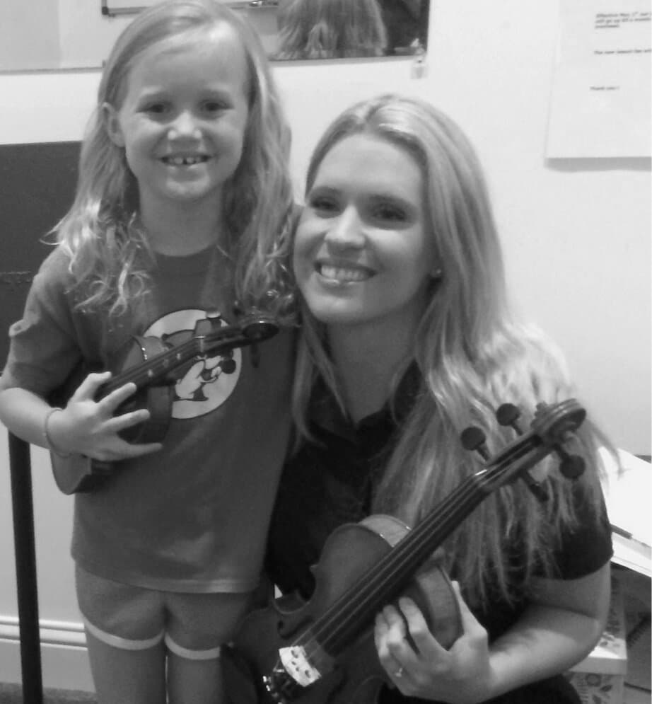 Violin lesson at Atascocita School of Music
